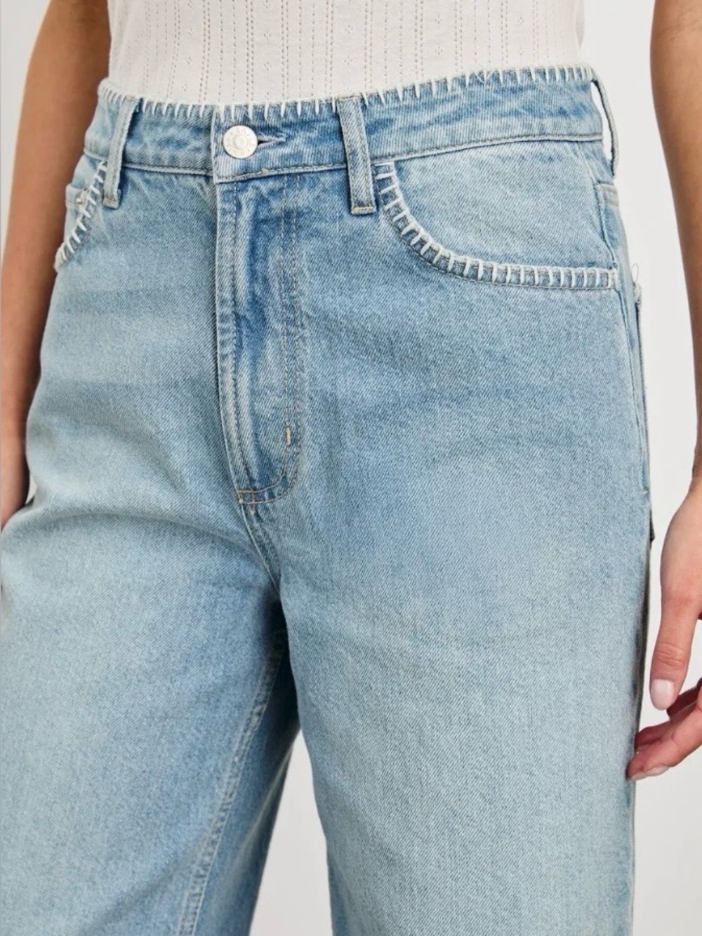 Rails Light Blue Wide-Leg Women's Jeans
